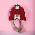 Vegan Leather Red Barn Eco Friendly Dog Chew Toy - Hoochie Poochie