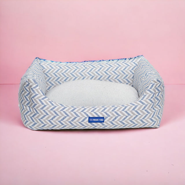 Waikiki Eco-Fabric Bolster Dog Bed - Hoochie Poochie