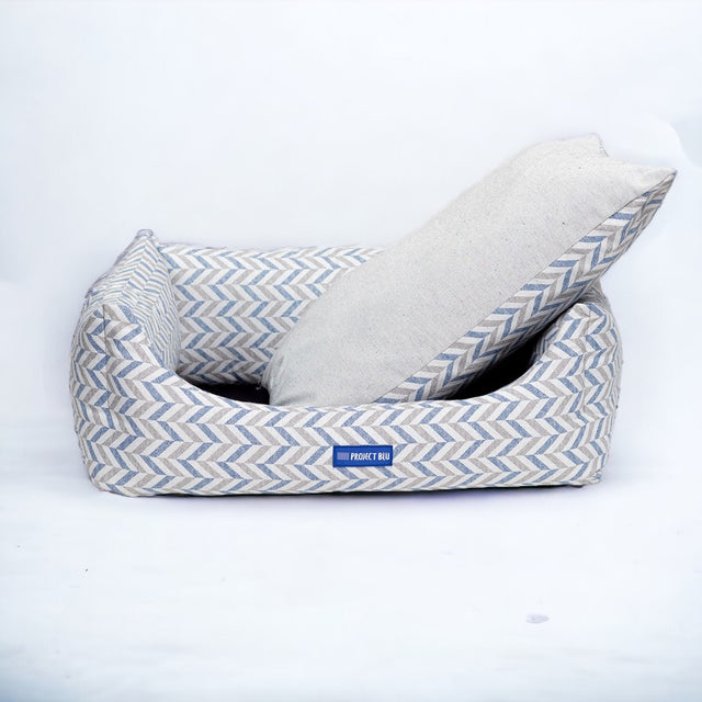 Waikiki Eco-Fabric Bolster Dog Bed - Hoochie Poochie