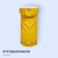 Insulated Dog Raincoat - Yellow - Hoochie Poochie