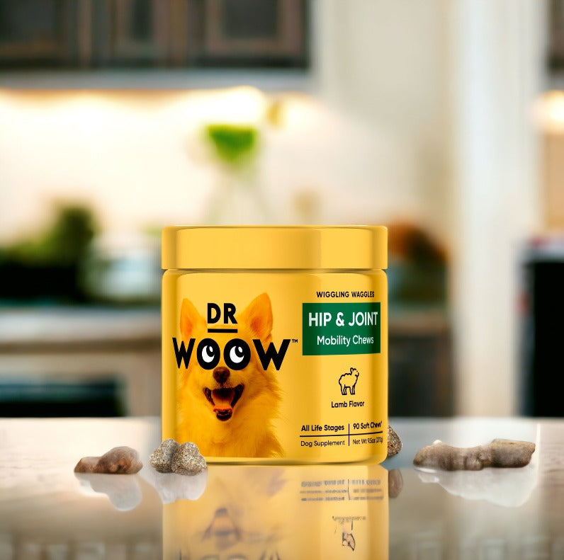 Hip and Joint Supplement for Dogs - Dr Woow Soft Chews - Hoochie Poochie