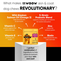 Skin and Coat Supplement For Dogs - Dr Woow Soft Chews - Hoochie Poochie