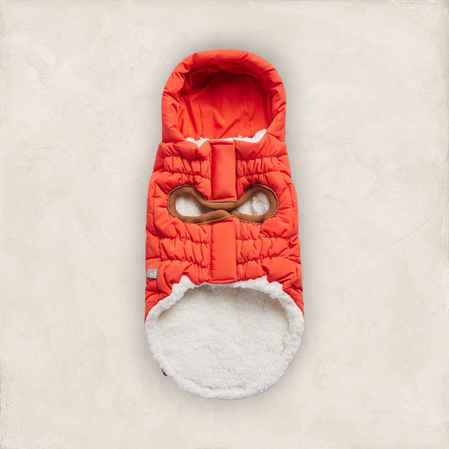 Super Puff Parka Dog Coat/Jacket - Orange - Hoochie Poochie