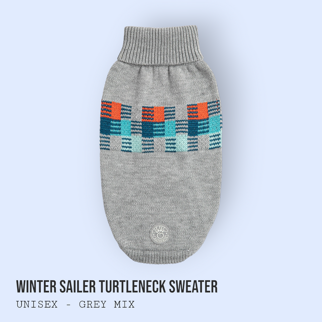 Winter Sailor Sweater - Grey Mix - Hoochie Poochie