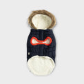 Winter Sailor Parka Dog Coat/Jacket - Navy - Hoochie Poochie