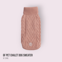 Snuggly Chalet Dog Sweater - Pink - Hoochie Poochie