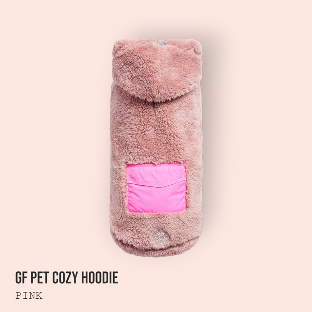 Cozy Hoodie Dog Sweater - Pink - Hoochie Poochie