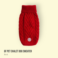 Chalet Dog Sweater - Red - Hoochie Poochie