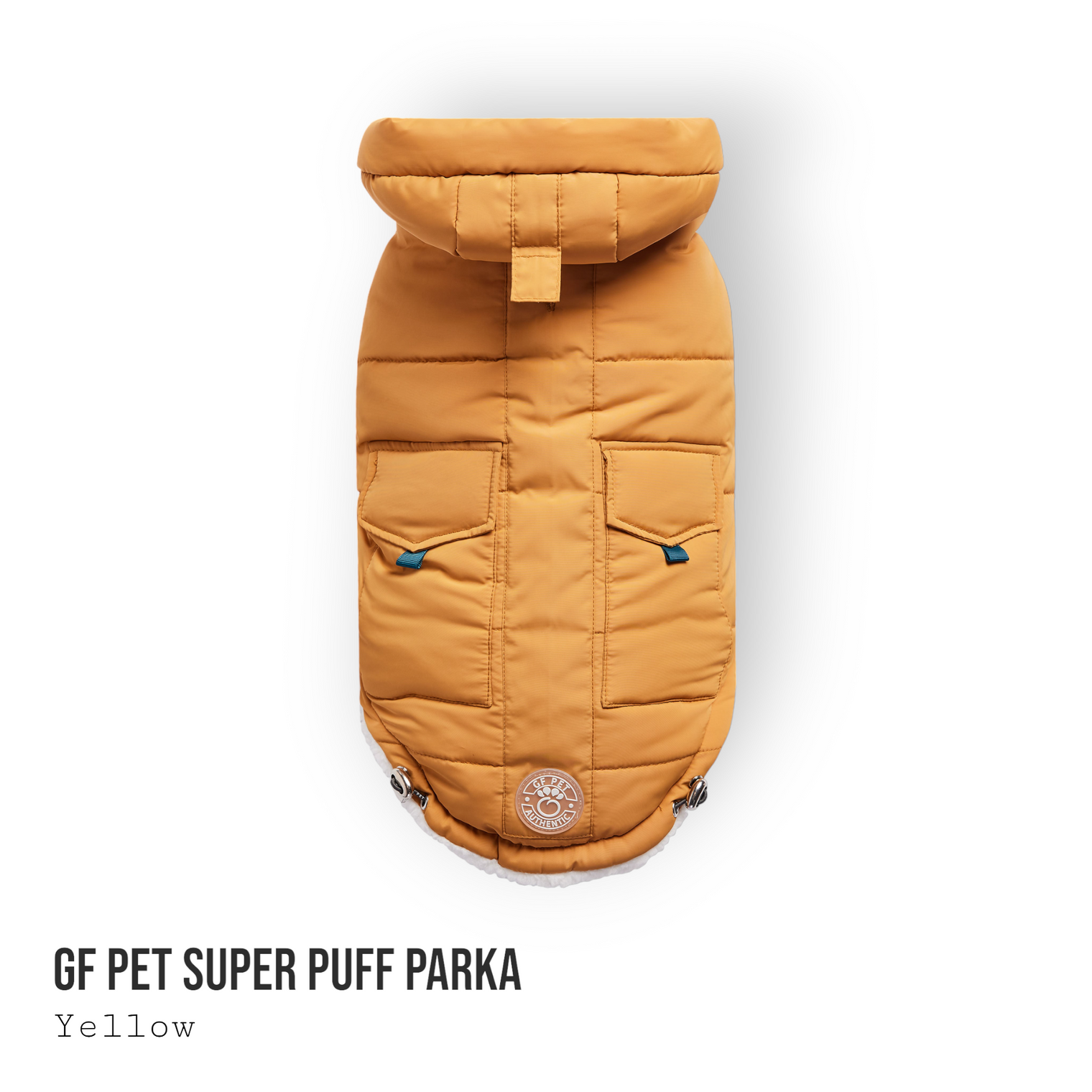 Super Puff Parka Dog Coat/Jacket - Yellow - Hoochie Poochie